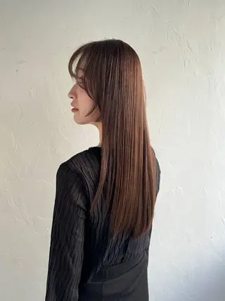 ロング カラー 弱酸性ストレート 髪質改善/小野寺のヘアスタイル