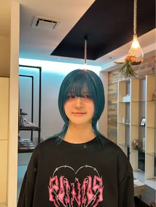 ミディアム カラー 髪質改善/ストレート パーマ長久手/ひかるのヘアスタイル