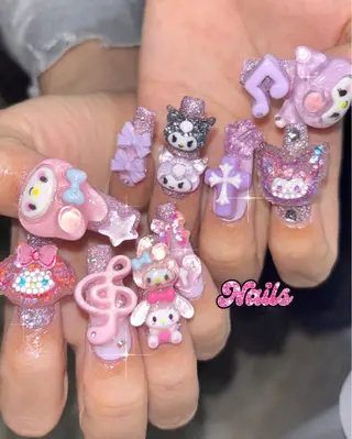 ネイル ギャルネイル🧸💖 narujesのネイルデザイン