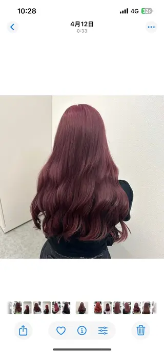 ロング カラー 🖤ハイトーン× レイヤー🖤SARAのヘアスタイル