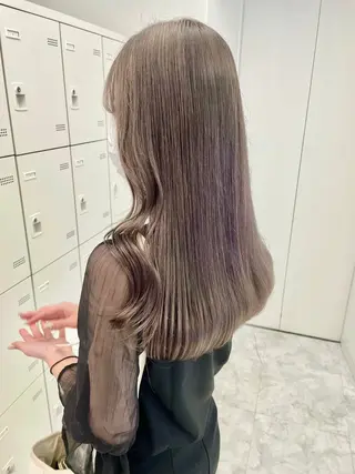 ロング カラー 大人っぽ韓国🤍ブリ ーチ/mitsukiのヘアスタイル
