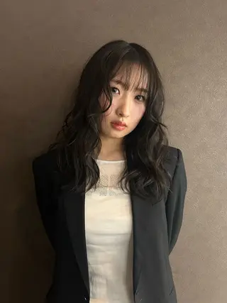 セミロング カラー ☕️結【suii.】 ボブ/ヘアセット☕️のヘアスタイル