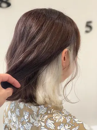 ミディアム カラー 松吉 純平のヘアスタイル