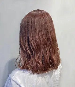 セミロング カラー Chlan岡本所属・Chlan岡本 坂本朱樺莉のヘアスタイル