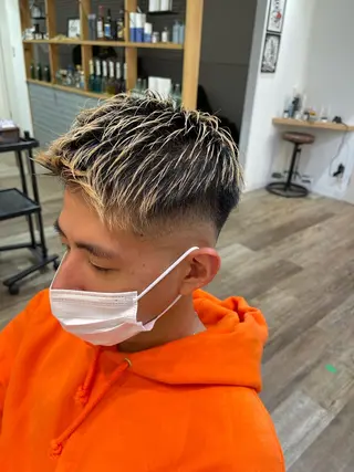 ショート カラー メンズ メンズパーマ 北原寿樹のヘアスタイル