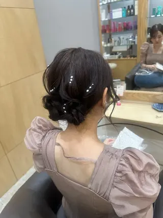 ミディアム miloc MOMOKAのヘアスタイル