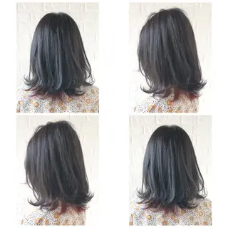 ミディアム カラー KIZU 髪質改善 オカルト怪談のヘアスタイル