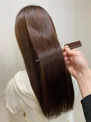 ロング コテ巻き風パーマ/ 髪質改善/河島恭平のヘアスタイル