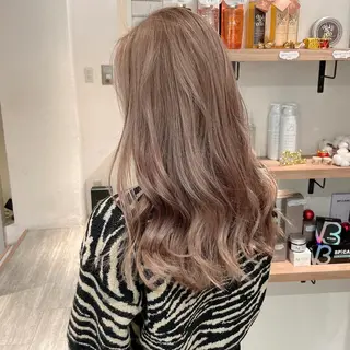 セミロング カラー 大人可愛い/レイヤー /ブリーチ/溝口誠二のヘアスタイル