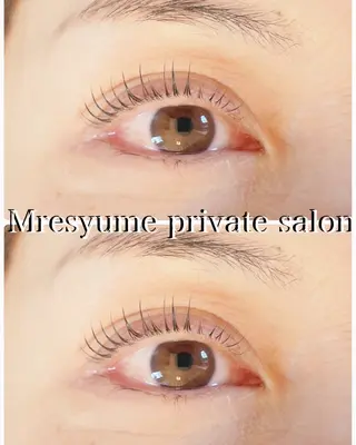 マツエク・マツパ Mresyume MAYUのマツエク・マツパデザイン