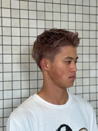 メンズ 海外styleパーマ カラー/LEO🐻のヘアスタイル