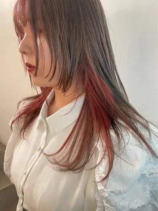 ミディアム カラー メンズヘア個性派 ネイル/コトミ🐸のネイルデザイン