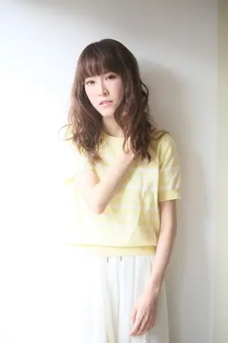 ロング パーマ カラー 木村 昇のヘアスタイル