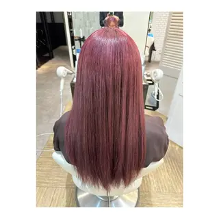 ロング カラー 綱島店副店長 すずきひじりのヘアスタイル