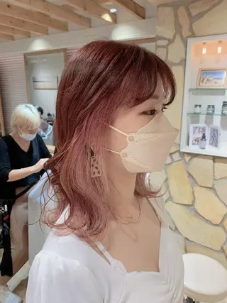 ミディアム 新宿 木下拓哉のヘアスタイル