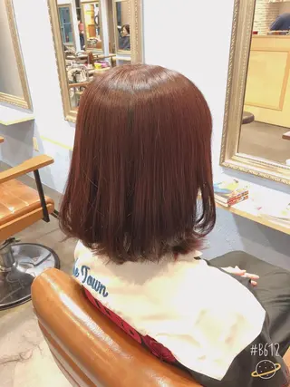 ミディアム カラー ヘアアレンジ 髪質改善ストレート Lyricのヘアスタイル