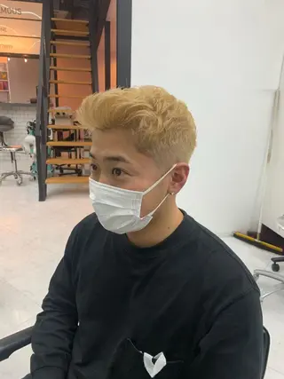 カラー メンズ ♡ラベンダー/ピンク /顔まわり♡ネイロのヘアスタイル