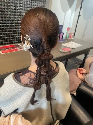 ロング ヘアアレンジ BeBe /カラーリスト/四条のヘアスタイル