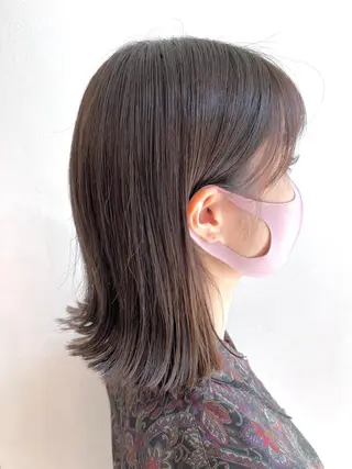 ミディアム カラー パーマ Riposo.所属・✨艶髪✨ 奈須晴香のヘアスタイル