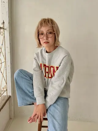 ショート カラー 西田 歩果のヘアスタイル