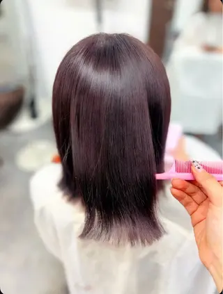 カラー 🎀透明感カラー/ 金沢駅 ⠀yui🎀のヘアスタイル