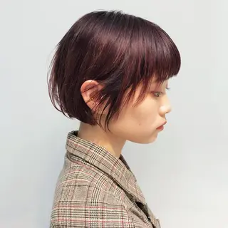 ショート カラー デザイン/レイヤー Kaito🐩/栄のヘアスタイル