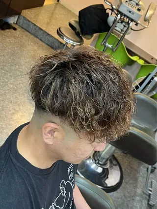 ミディアム パーマ CuMARi所属・歴7年🔥メンズ専門 自信しかありませんのヘアスタイル