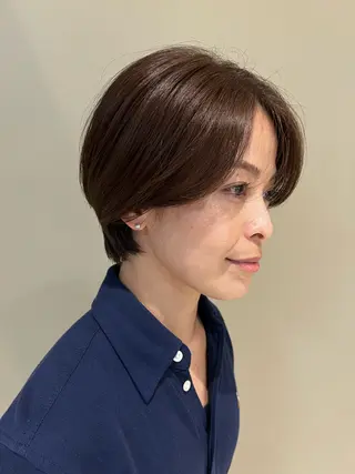 ショート カラー 舟橋 瑞稀のヘアスタイル