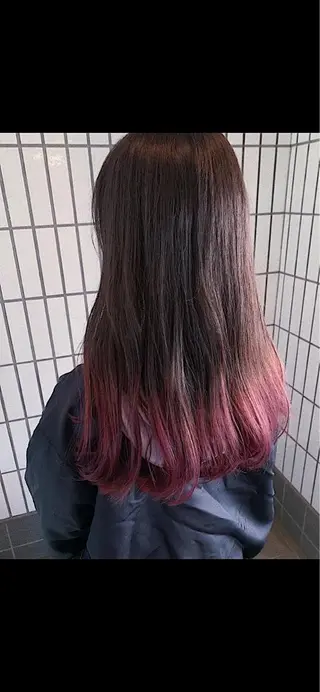 セミロング カラー ハットリ /北習志野のヘアスタイル