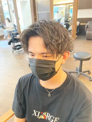 パーマ メンズ メンズサロン アソビ元町のヘアスタイル