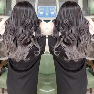 カラー ロング cherie所属・バレイヤージュ/ ハイライト/大内格のヘアスタイル