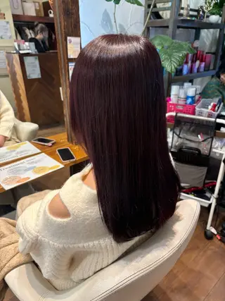 ロング ブリーチ予約率90% 以上✨森山陽向のヘアスタイル