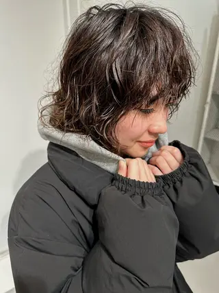 ミディアム パーマ レイヤーカット/艶髪 ✨💭KIRARIのヘアスタイル