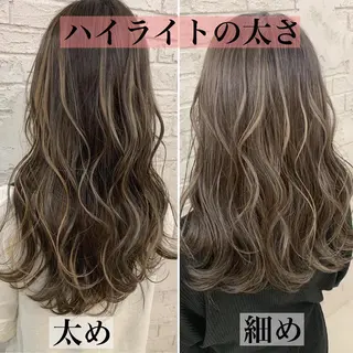 セミロング 🇺🇸ハイライト特 化美容師🇺🇸漆沢のヘアスタイル