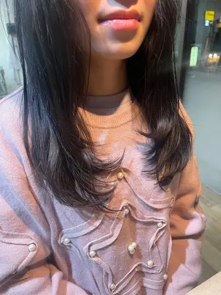 セミロング 米元 春奈のヘアスタイル