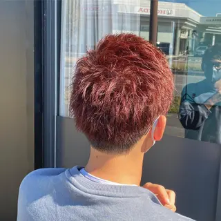 ショート カラー メンズ 磯田 冬弥のヘアスタイル