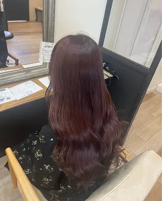 ロング カラー 生尾 虹水のヘアスタイル