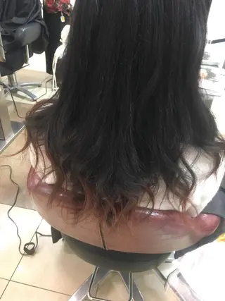 ロング カラー 斎藤 みくのヘアスタイル