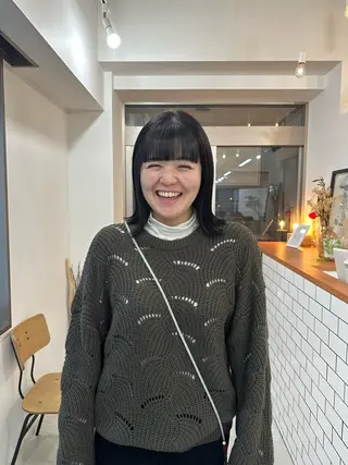 ミディアム カラー パーマ お洒落パーマ/ 艶カラー/michiのヘアスタイル