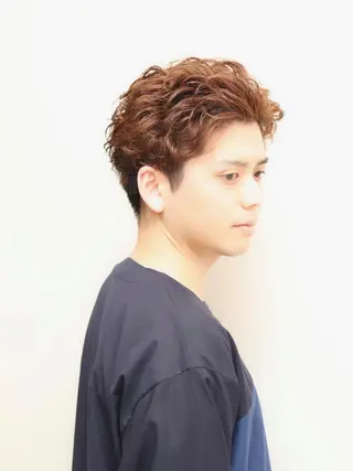 ショート パーマ メンズ HAIR&GROOMING YOSHIZAWA Inc所属・渡邊 絢のヘアスタイル