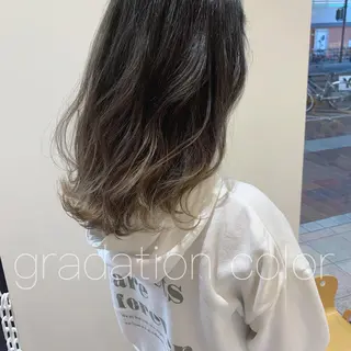 ミディアム 透明感カラー 金村真子のヘアスタイル