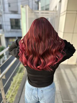 ロング カラー BRAIDS💎愛子 大人ハイライト💎のヘアスタイル