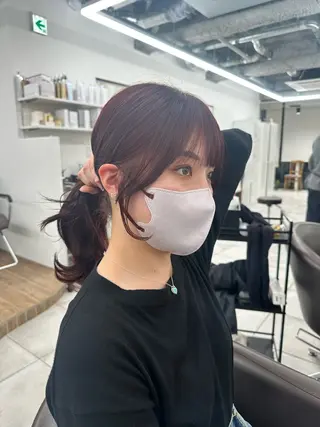 セミロング カラー ブリーチなし/レイヤ ー特化🌈Tommyのヘアスタイル