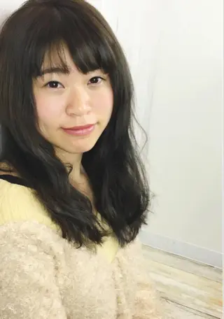 ロング カラー パーマ ナガサカ サチのヘアスタイル