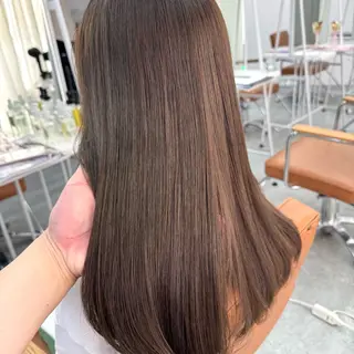 ロング カラー ヘアアレンジ ブリーチなしカラー /ベージュ/安形翔のヘアスタイル