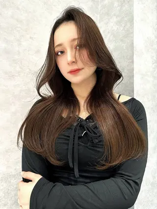 ロング 韓国カット/透明感 カラー/NANAMIのヘアスタイル