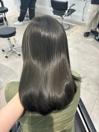 セミロング emi 韓国ワンホンヘアのヘアスタイル