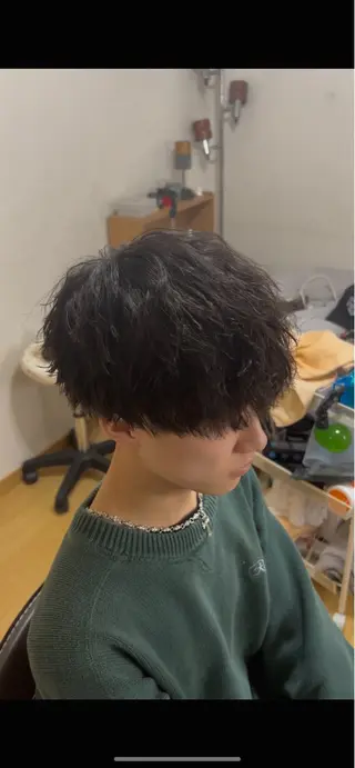 パーマ メンズ 片平 琳大郎のヘアスタイル