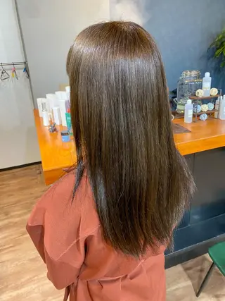 セミロング カラー 野呂 隼人のヘアスタイル