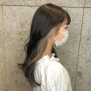 ロング カラー カトウ ユウカのヘアスタイル